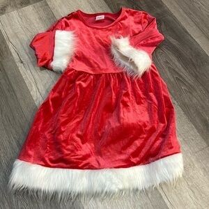 Girls Holiday Time Dress sz XS 4/5